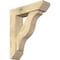 Ekena Millwork Funston Slat Rough Sawn Bracket w/ Offset Brace, Douglas Fir, 6"W x 22"D x 26"H BKT0604X22X26FST06RDF - alternate 1